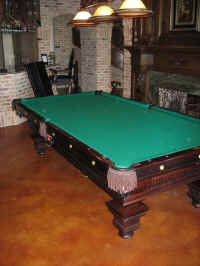 Converting a full size pool table into a Dining table with a custom built table top.